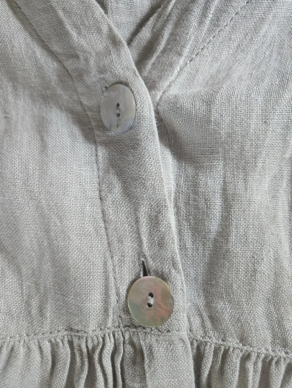 ZARA💫100% LINEN Button-Front Tunic - Picture 4 of 6